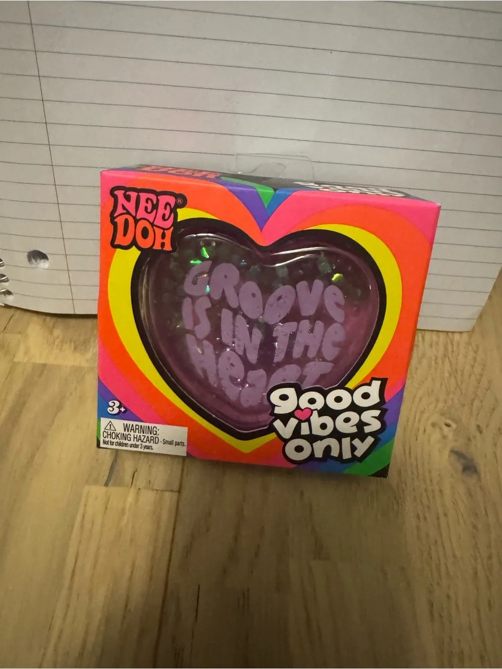 Needoh Purple Heart Squishy Toy — Good Vibes Only